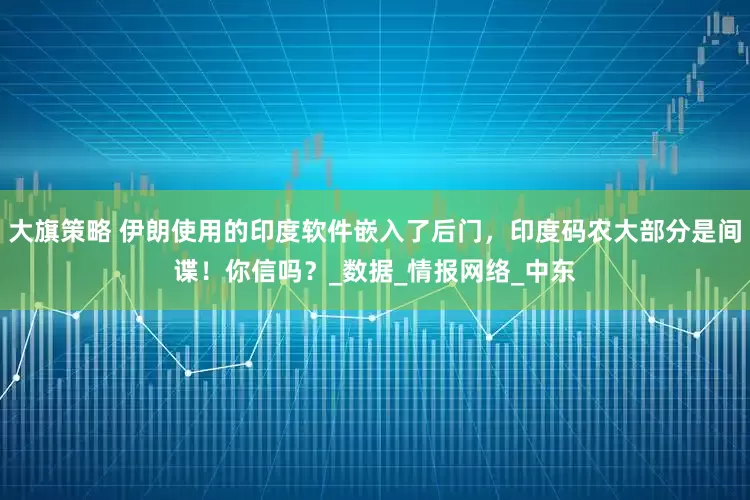 大旗策略 伊朗使用的印度软件嵌入了后门，印度码农大部分是间谍！你信吗？_数据_情报网络_中东